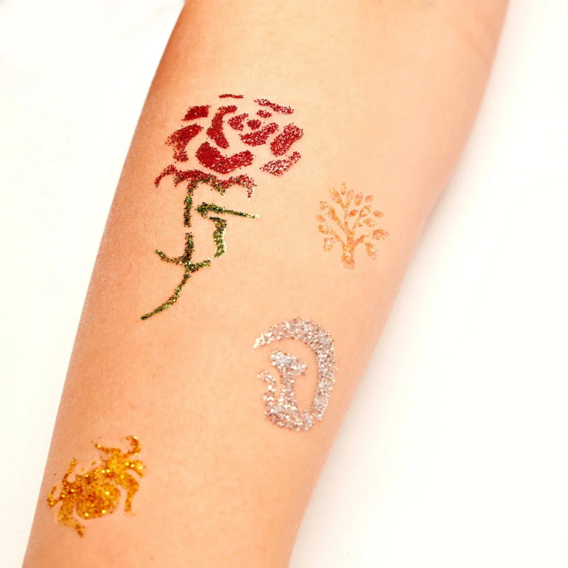 طقم تاتو جليتر للأطفال 24 لون مع 120 لصقة