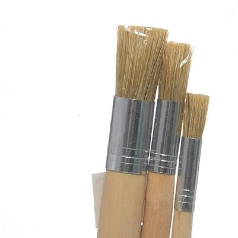 Keep Smiling – Paint Brush Set 3 Pcs, Brown