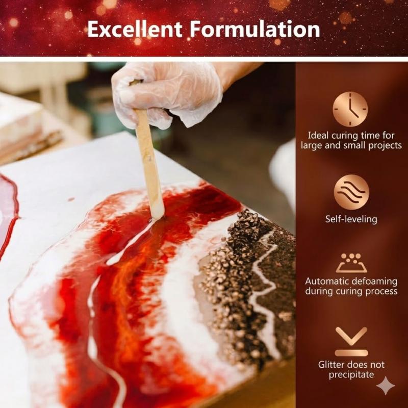 Mr Crafty Epoxy Resin Kit 2-1 – Crystal Clear Casting & Coating Resin