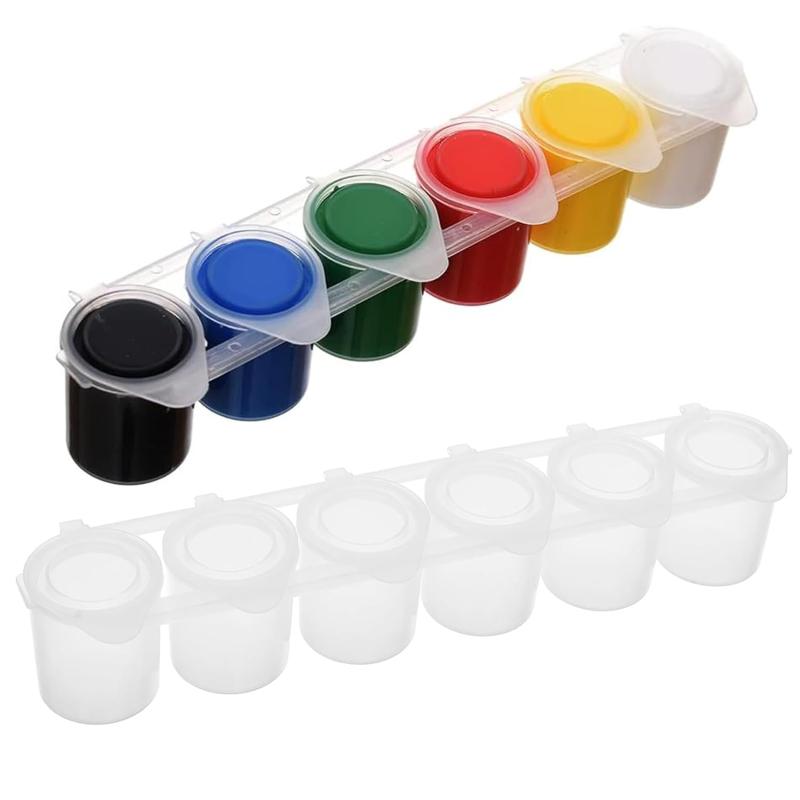 Refillable Plastic Paint Pots for Watercolor and Acrylic Art