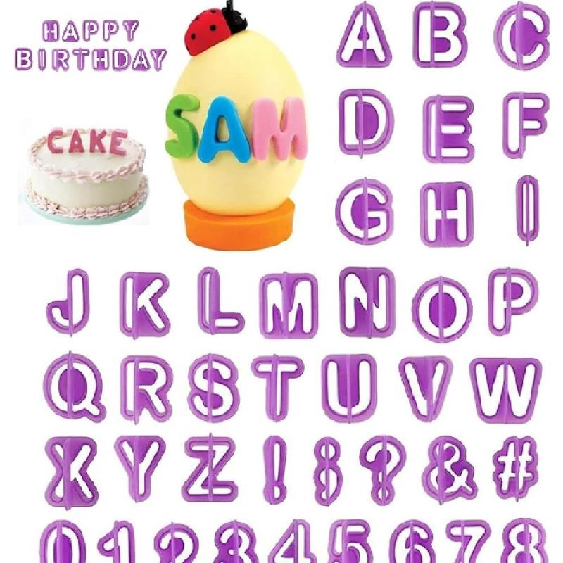 مجموعة قطاعات حروف وأرقام 40 قطعة