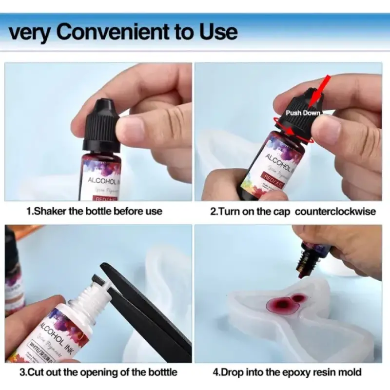 حبر كحولي للريزن – 10 مل صبغة سائلة