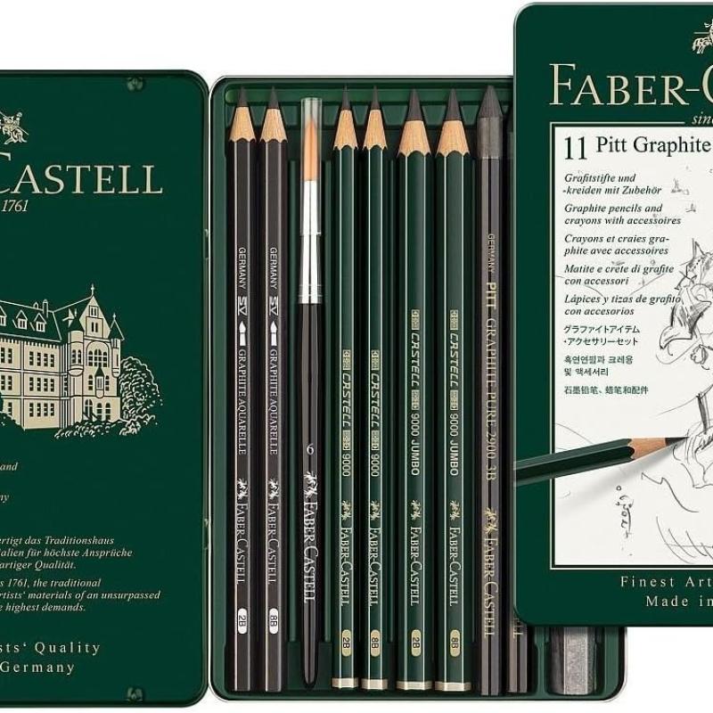 Faber-Castell 11 Piece Pitt Graphite Tin Set