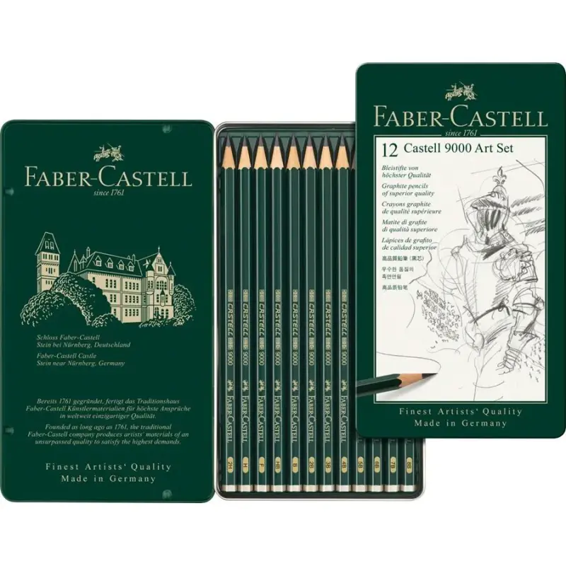 Faber Castell 12 castell 9000 art set