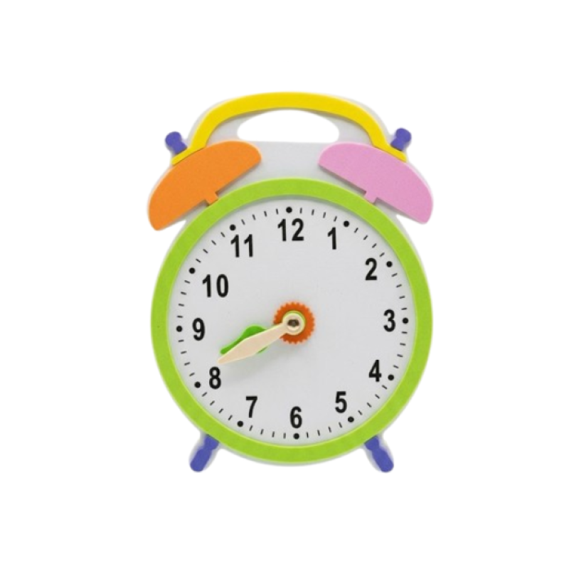 Foam Clock Sticker for Teaching Kids Time
