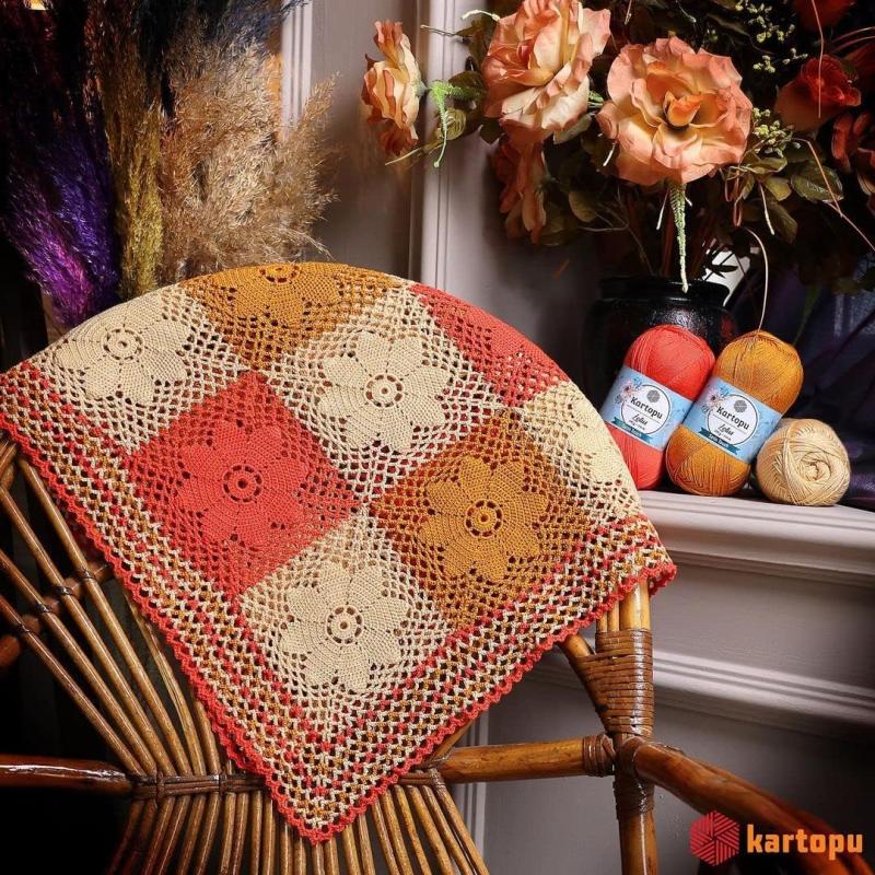 Kartopu Lotus – Satin Textured Yarn for Summer Knitting