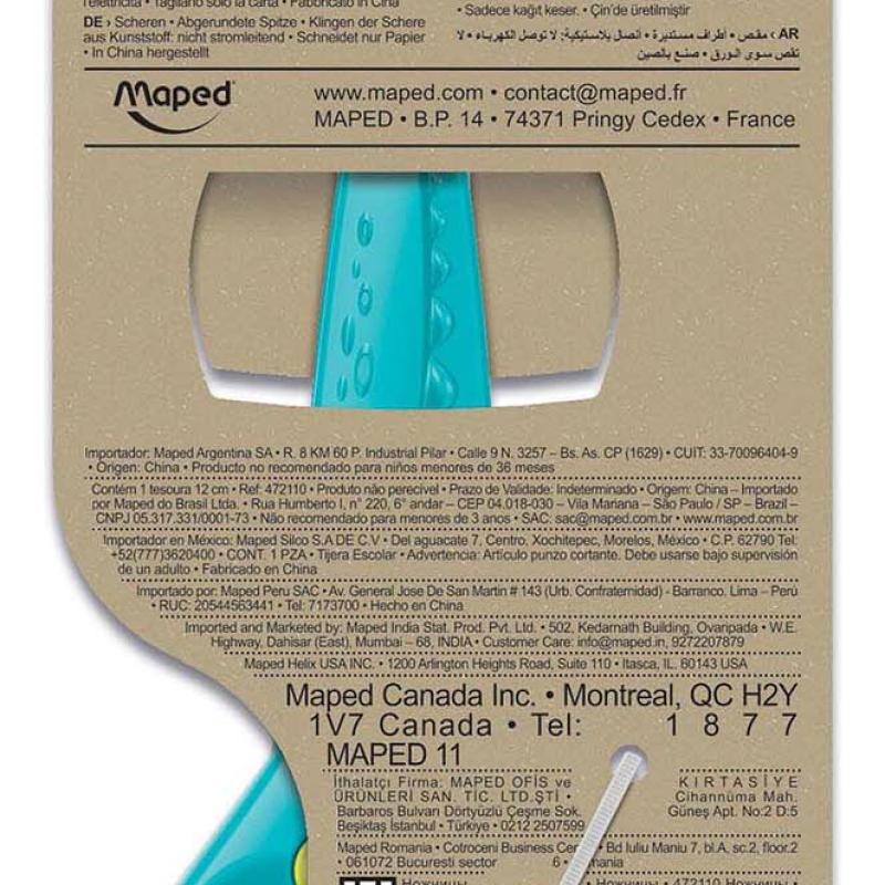 Maped KidiCut Spring-Assisted Plastic Safety Scissors