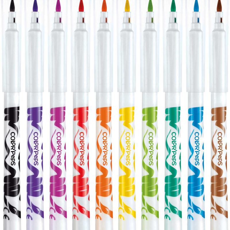 Maped Color’Peps Brush Felt-Tip Pens Pack of 10