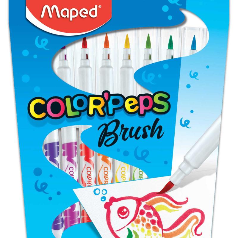 Maped Color’Peps Brush Felt-Tip Pens Pack of 10