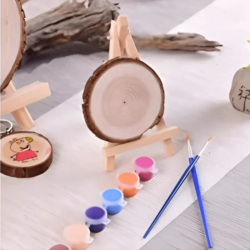 شرائح خشب طبيعية للرسم والحرف اليدوية