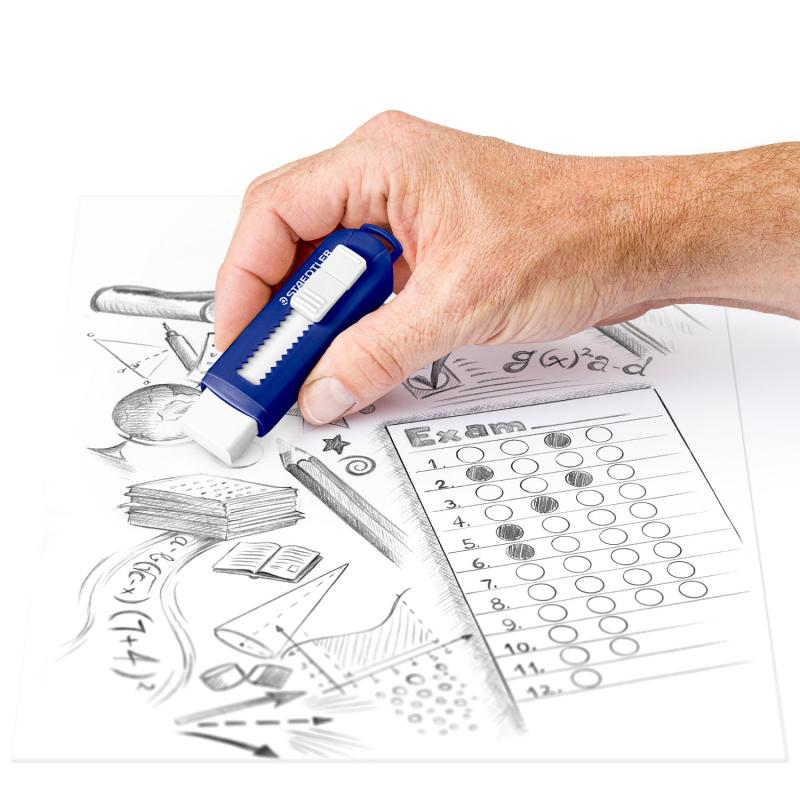STAEDTLER PVC-free eraser with a sliding plastic sleeve