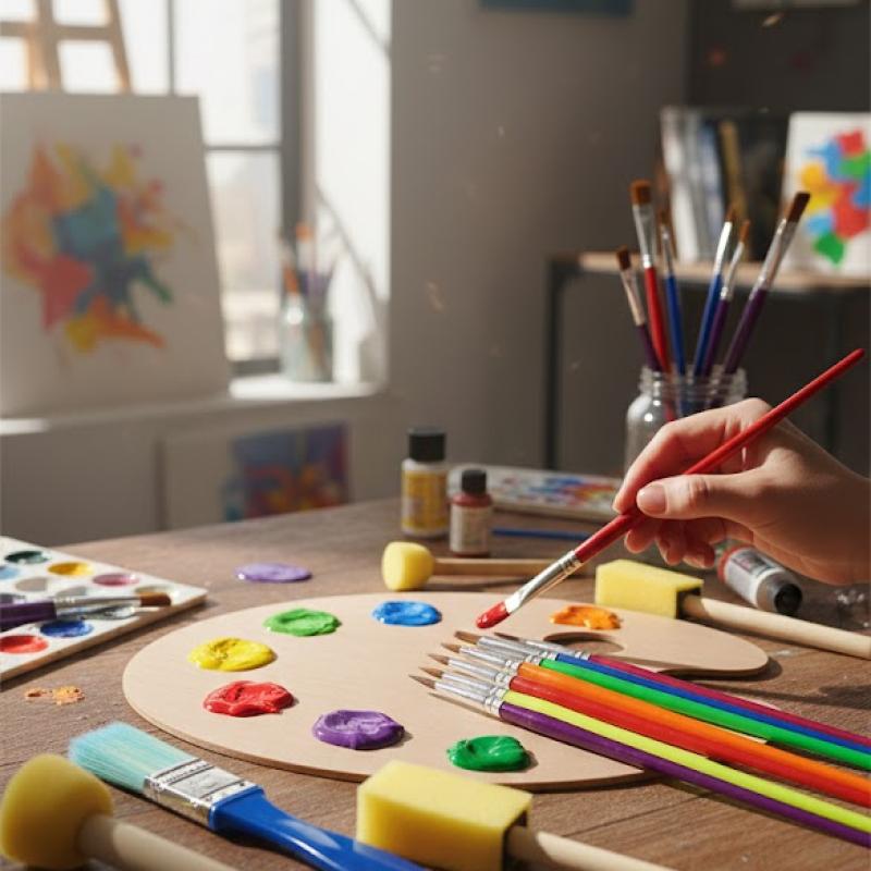 Artist Paint Palette – Painting Tool for Acrylic, Oil & Watercolor